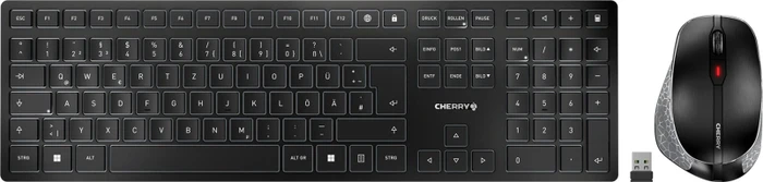 Cherry DW 9500 Slim schwarz/grau, USB/Bluetooth, DE + McAfee Total Protection Bundle