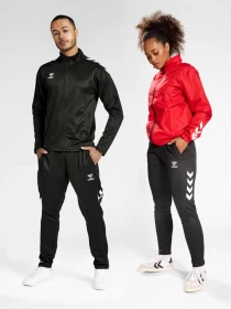 hummel Core XK Poly Trainingshose lang schwarz
