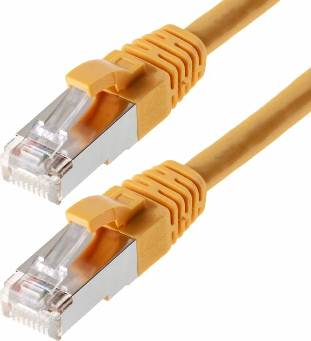 Helos Premium Patchkabel, Cat5e, SF/UTP, RJ-45/RJ-45, 2m, gelb