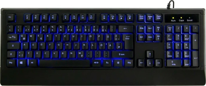 Inter-Tech KC-3001 Gamer Tastatur Maus Set schwarz, USB, DE