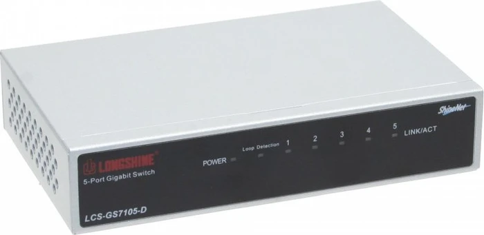 Longshine GS7100 Desktop Gigabit Switch, 5x RJ-45