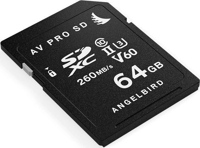 Angelbird AV PRO SD MK2 V60 R260/W140 64GB, UHS-II U3, Class 10