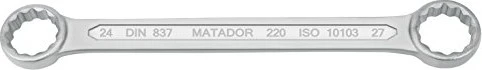 Matador 0220 Doppelringschlüssel, 24/27x260mm