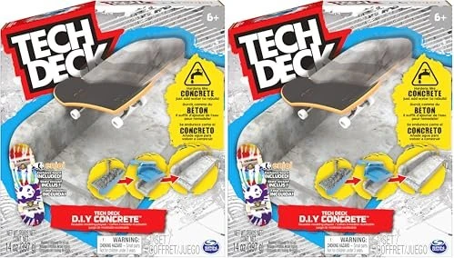 Spin Master Tech Deck Concrete Fingerboard-Rampe zum Selberbauen