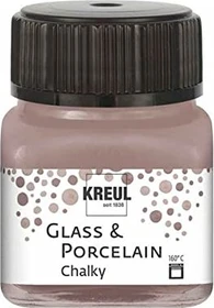 Kreul Glass & Porcelain Chalky Malfarbe, mild mocca, 20ml