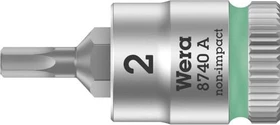 Wera 8740 A Zyklop Innensechskant Steckschlüssel 1/4", 2x28mm