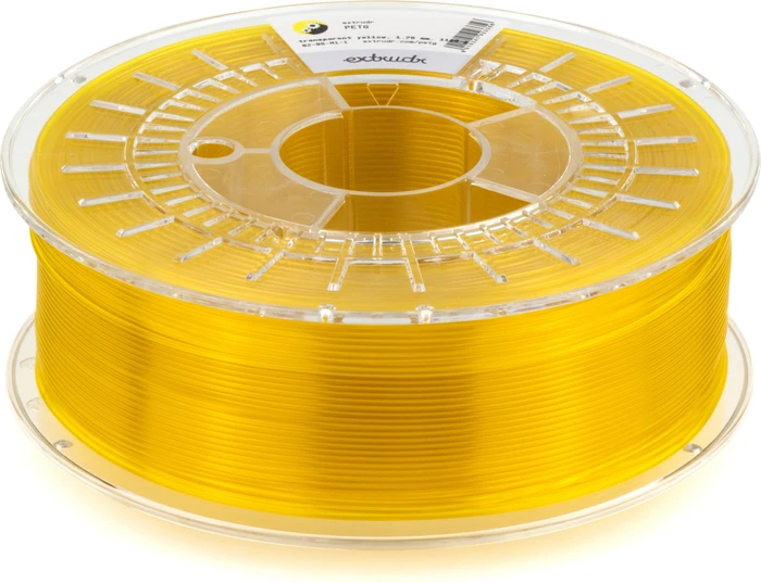 Extrudr PETG, gelb/transparent, Spule, 1.75mm, 2.50kg