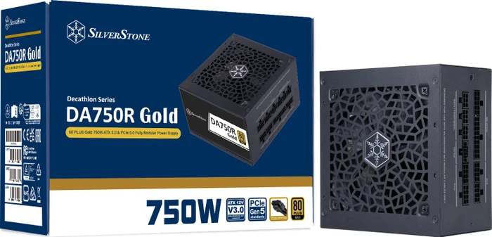 SilverStone Decathlon Gold Series DA750R-GMA (12V-2x6) 750W, ATX 3.0