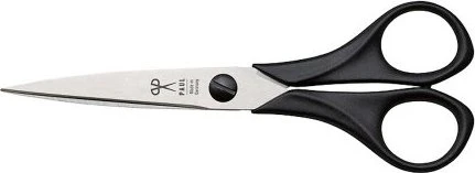 PAUL Scherenmanufaktur Handarbeitsschere Komfort, Universalschere/Bastelschere/Stoffschere, 161mm, schwarz