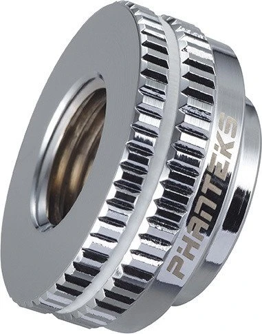 Phanteks G1/4" Pass-Through Fitting Schottverschraubung silber