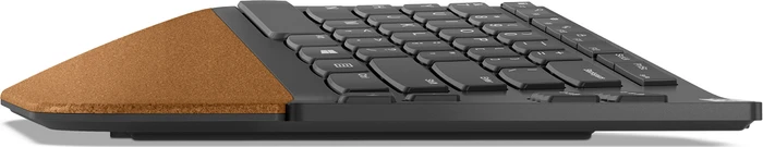 Lenovo Go Wireless Split Keyboard, Storm Grey, TKL, mit Naturkork, USB, FR