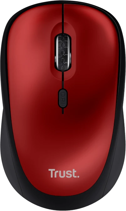 Trust Yvi+ Silent Wireless Mouse rot, ECO zertifiziert, USB