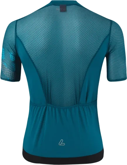 Löffler Pow Air Trikot kurzarm blue coral (Herren)
