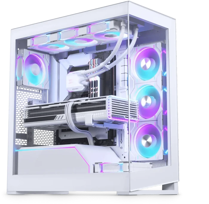 Phanteks NV5 MKII Matte White, weiß, Glasfenster