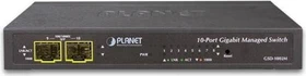 Planet GSD Desktop Gigabit Managed Switch, 8x RJ-45, 2x SFP, PoE PD (GSD-1002M)