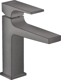 Hansgrohe Metropol Waschbeckenarmatur 110 mit Push-Open Ablaufgarnitur brushed black chrome