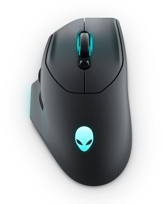Dell Alienware AW620M Wireless Gaming Mouse, Dark Side Of The Moon, USB