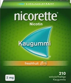 Johnson & Johnson Nicorette Freshfruit 2mg Kaugummis, 210 Stück