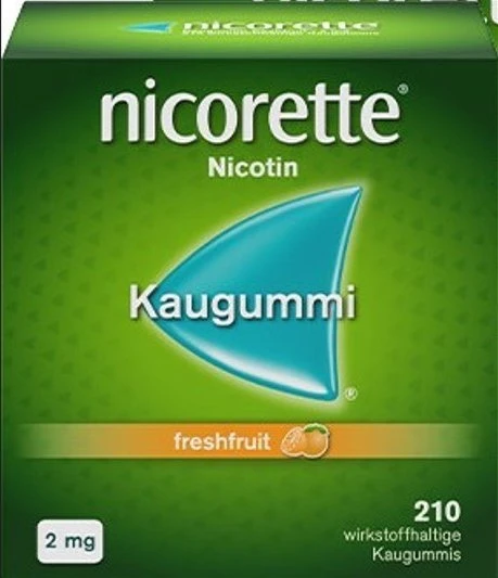 Johnson & Johnson Nicorette Freshfruit 2mg Kaugummis, 210 Stück