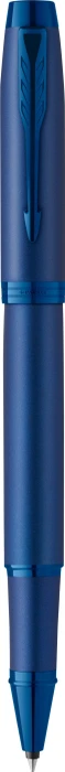 Parker IM Monochrome Tintenroller (Mine) blue stainless steel, Geschenkbox
