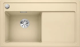Blanco Zenar 45 S InFino Becken links mit Ablauffernbedienung champagner inkl. Glasschneidebrett