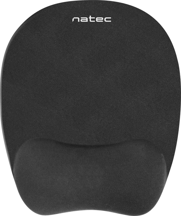 Natec Chipmunk Ergonomisches Mauspad mit Handballenauflage schwarz