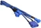 BitFenix Molex auf 3-Pin Adapter, sleeved, 20cm, blau Vorschaubild
