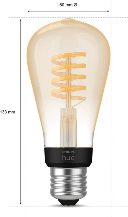Philips Hue White Ambiance 550 Filament Edison E27 7W ST64