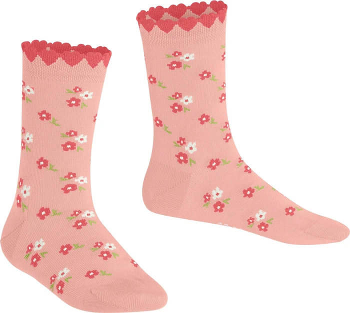 Falke Ditsy Flowers Socken peach perl (Junior)