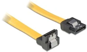 DeLOCK SATA Kabel gelb 0.1m mit Arretierung, unten/gerade (82469)