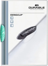 Durable Swingclip Klemmmappe, A4, dunkelgrün/transparent