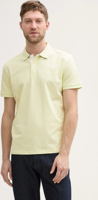Tom Tailor Piqué Poloshirt kurzarm lime cream green (Herren)