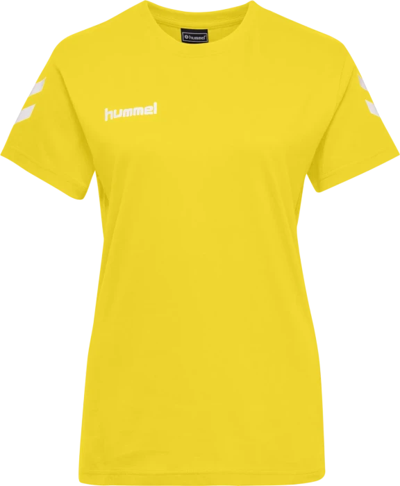 hummel GO Cotton T-Shirt kurzarm sports yellow
