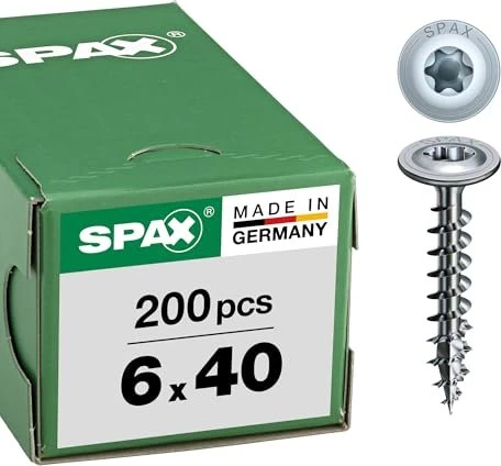 Spax WIROX A9J 4CUT T-STAR plus T30 Holzbauschraube, 6x40mm, 200 Stück