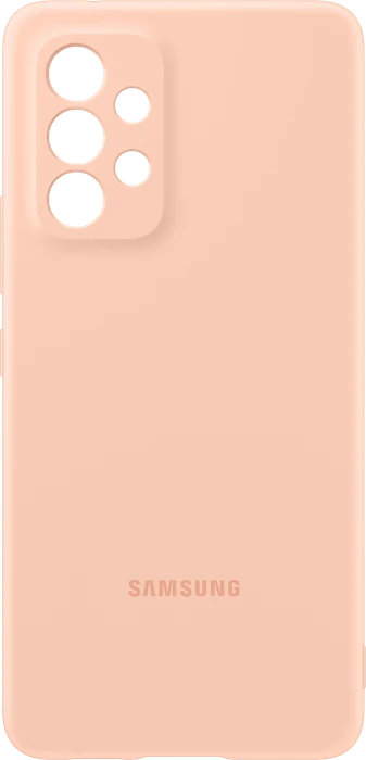 Samsung Silicone Cover für Galaxy A53 5G Peach