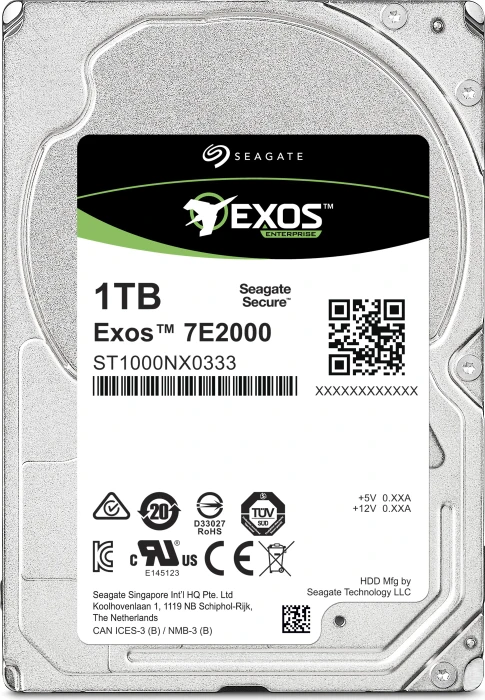 Seagate Exos E 7E2000 1TB, 24/7, 512e / 2.5" / SAS 12Gb/s