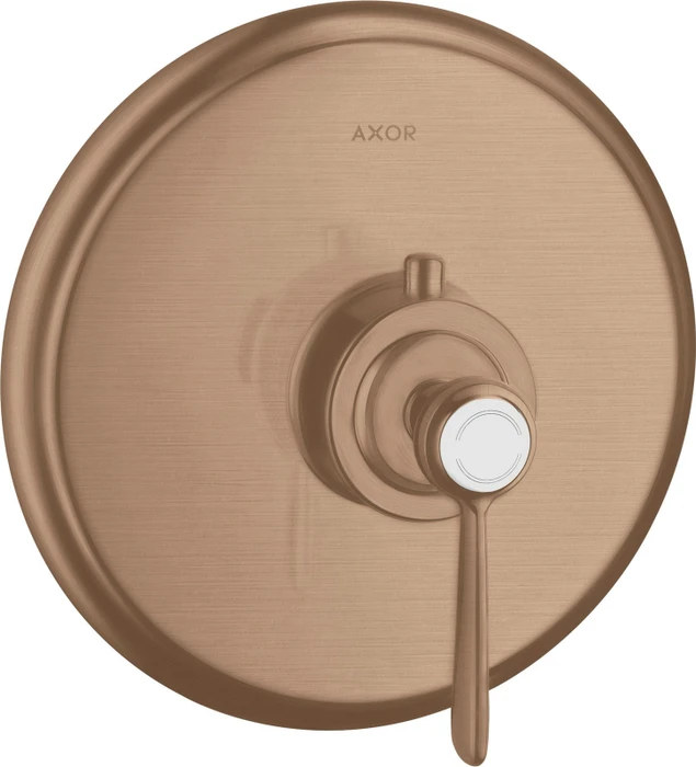Hansgrohe Axor Montreux Thermostat mit Hebelgriff brushed red gold