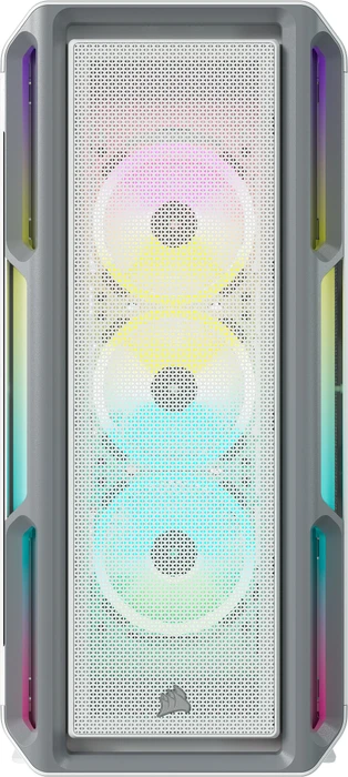 Corsair iCue 5000T RGB TG, weiß, Glasfenster