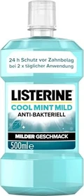 Listerine Cool Mint milder Geschmack Mundwasser, 500ml