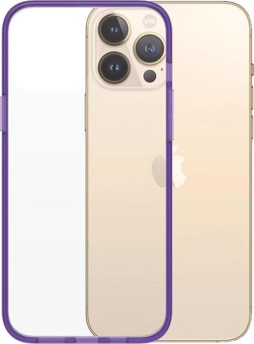 PanzerGlass Clear Case Color AntiBacterial für Apple iPhone 13 Pro Max Grape Limited Edition