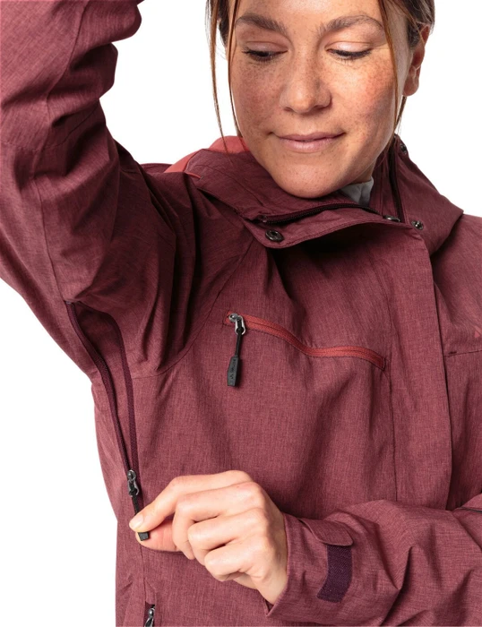 Vaude Yaras Warm Rain Fahrradjacke cassis uni (Damen)