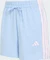 adidas Essentials 3-Streifen Cotton Trainingshose kurz glow blue/clear pink (Damen) Vorschaubild