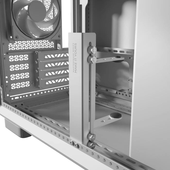 Cooler Master MasterFrame 400 Mesh, silber, Glasfenster