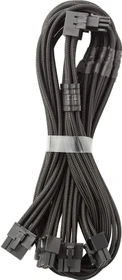 CableMod C-Series Pro, 12VHPWR Kabel, Corsair Type 4, 4x 8-Pin PCIe Stecker auf 16-Pin PCIe 5.0 12VHPWR Stecker, Adapterkabel, 90°, Variante A, schwarz, 60cm (CM-PCSR-16P4-RAN60KK-5PK-R-SS)