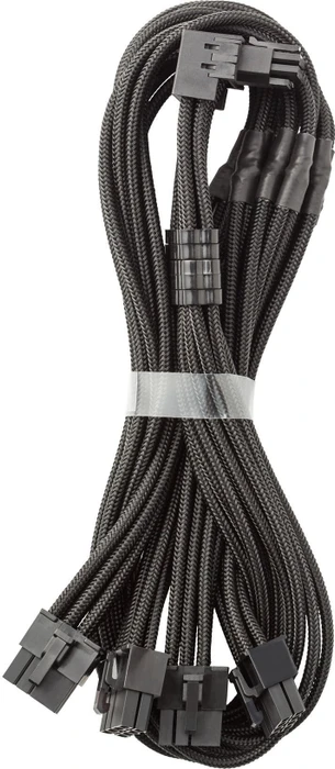 CableMod C-Series Pro, 12VHPWR Kabel, Corsair Type 4, 4x 8-Pin PCIe Stecker auf 16-Pin PCIe 5.0 12VHPWR Stecker, Adapterkabel, 90°, Variante A, schwarz, 60cm