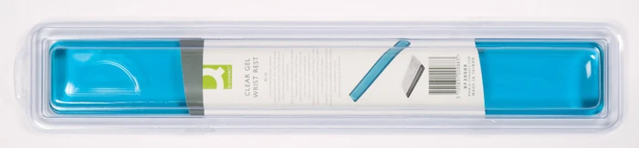 Q-Connect Clear Gel Wrist Rest Blue, blau/transparent