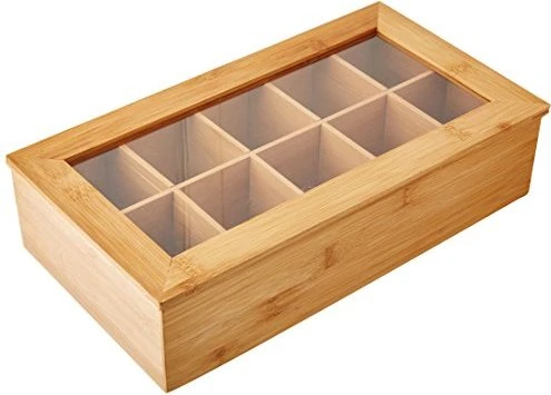 Kesper Bambus Teebox mit Sichtfenster