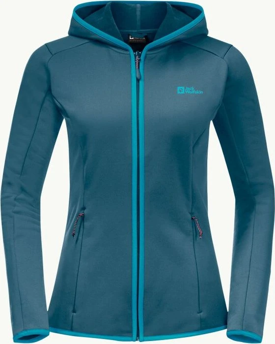 Jack Wolfskin Baiselberg Hoody FZ Jacke blue coral (Damen)