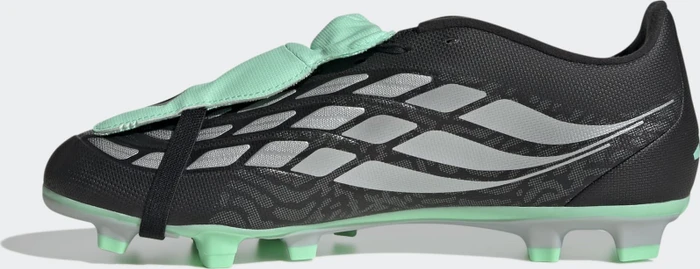 adidas Predator Club Fold-Over Tongue FG/MG core black/silver metallic/pulse mint (Herren)