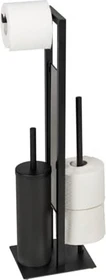 Wenko Rivalta WC-Garnitur schwarz Metall